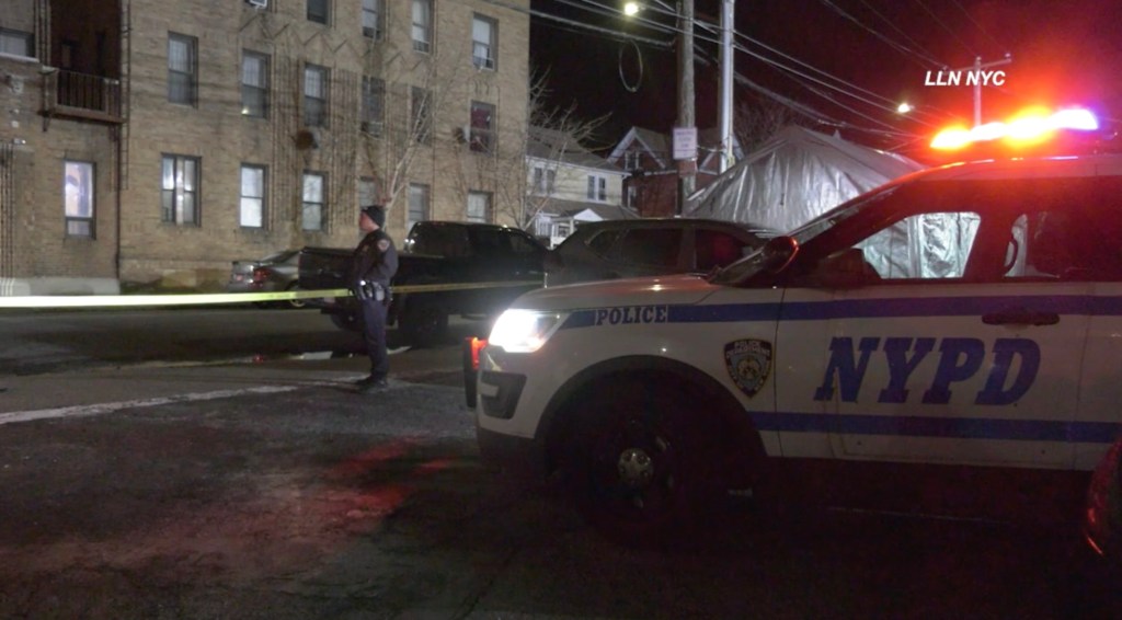 Police at scene in Queens
