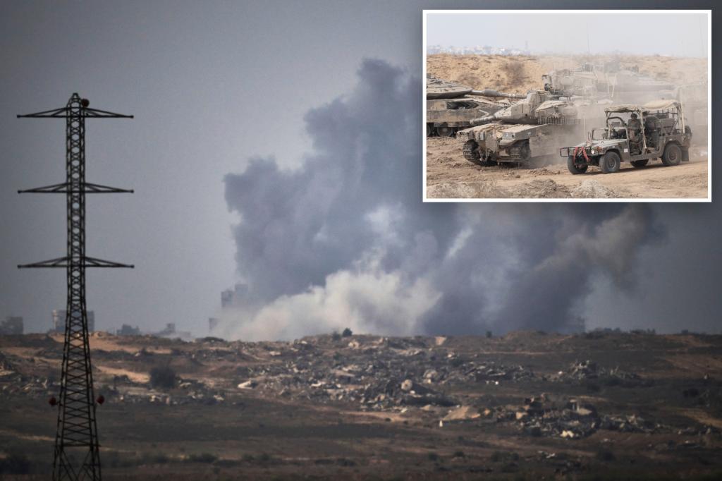 Israeli tanks, infantry press into Gaza City as telecoms blackout hits region