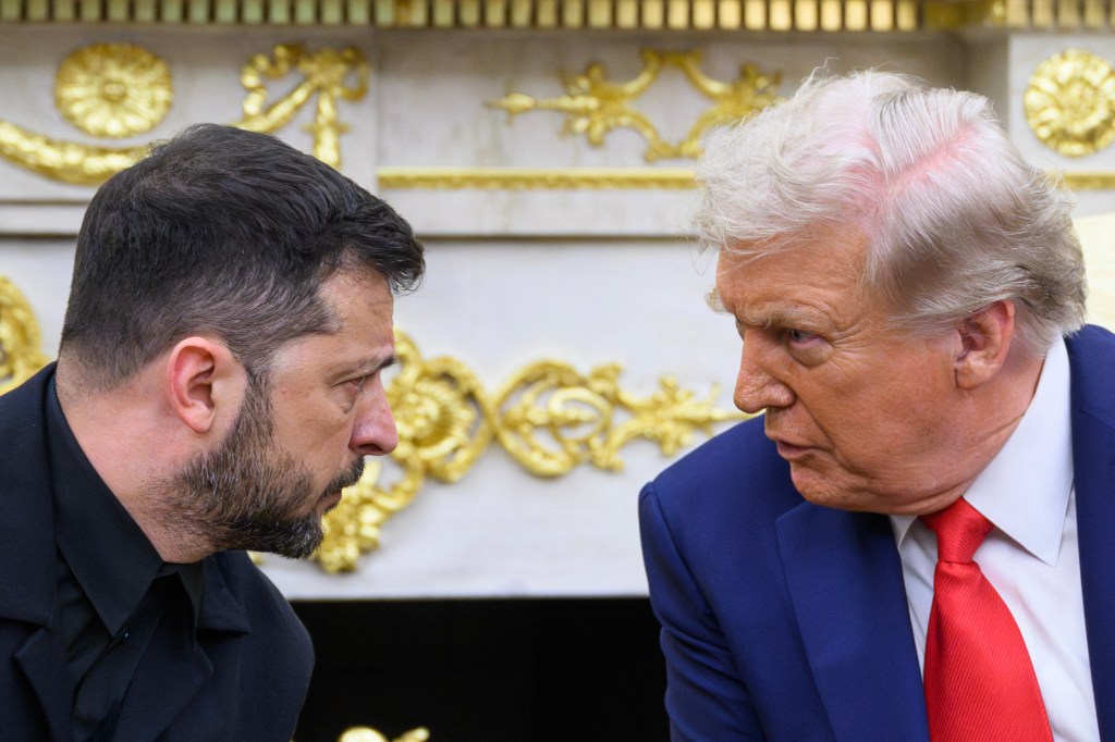 Zelensky in a U.S. meeting