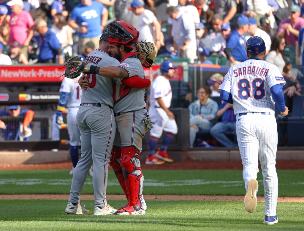 Nationals celebrate a win