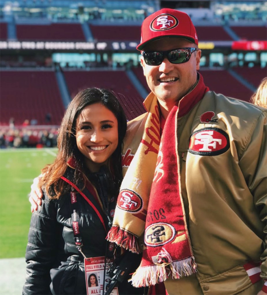 Sarina Soriano at the 49ers Studios