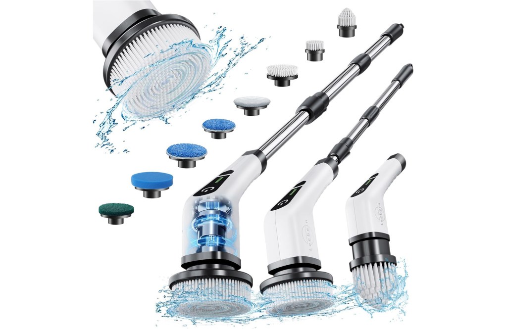 Leebein Electric Spin Scrubber multiple brushes