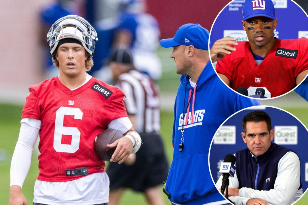 Giants name Jaxson Dart starter, ending wait to replace Russell Wilson