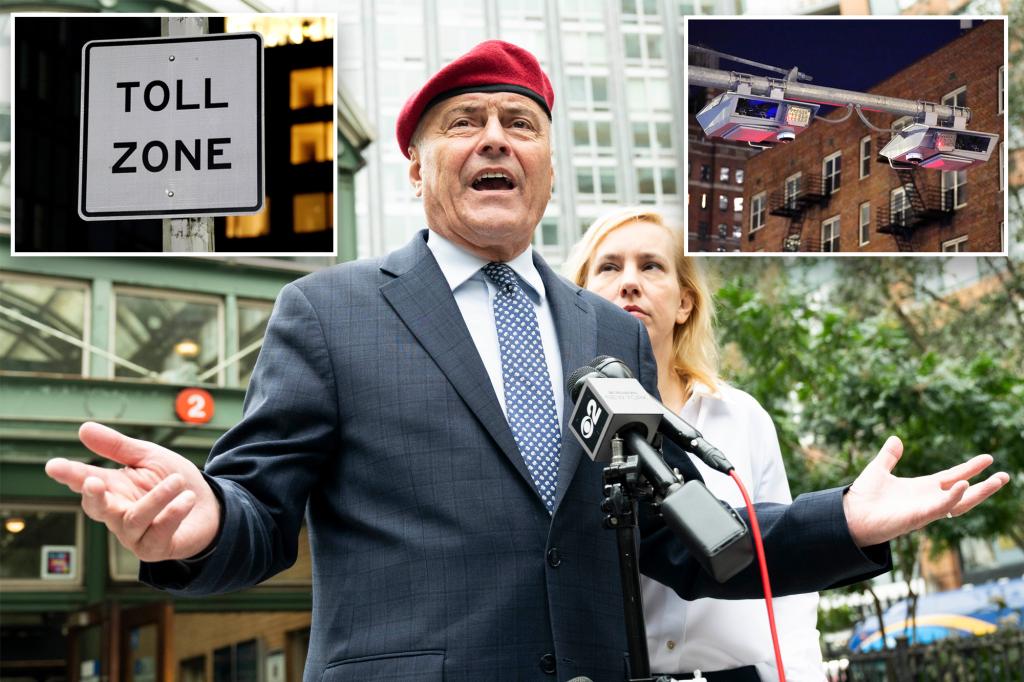 Sliwa proposes $500 congestion toll rebates, no city tax on tips, as part of 'Money In Your Pocket' plan