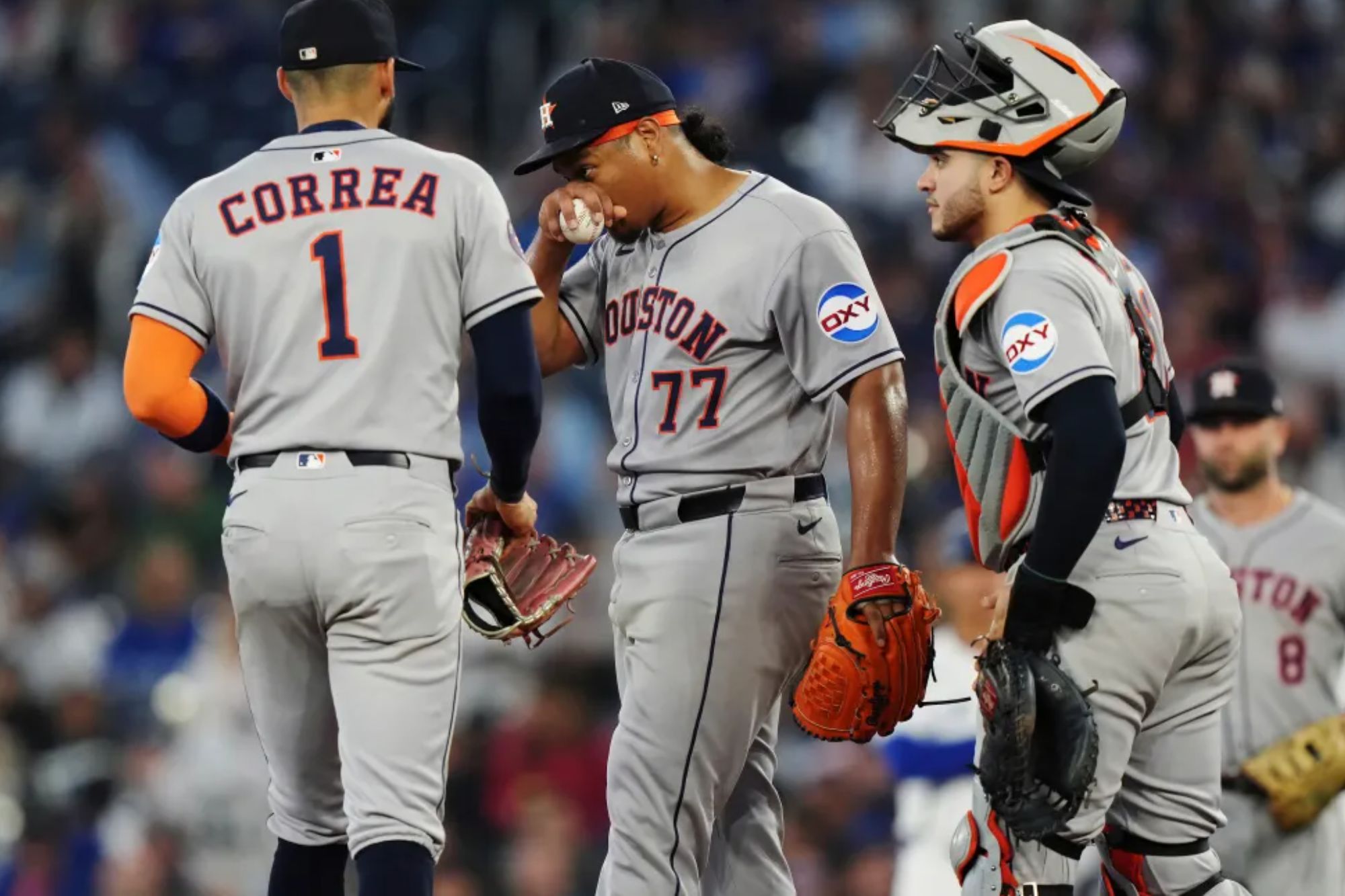 Astros’ Luis Garcia exits with elbow discomfort in second start since Tommy John rehab