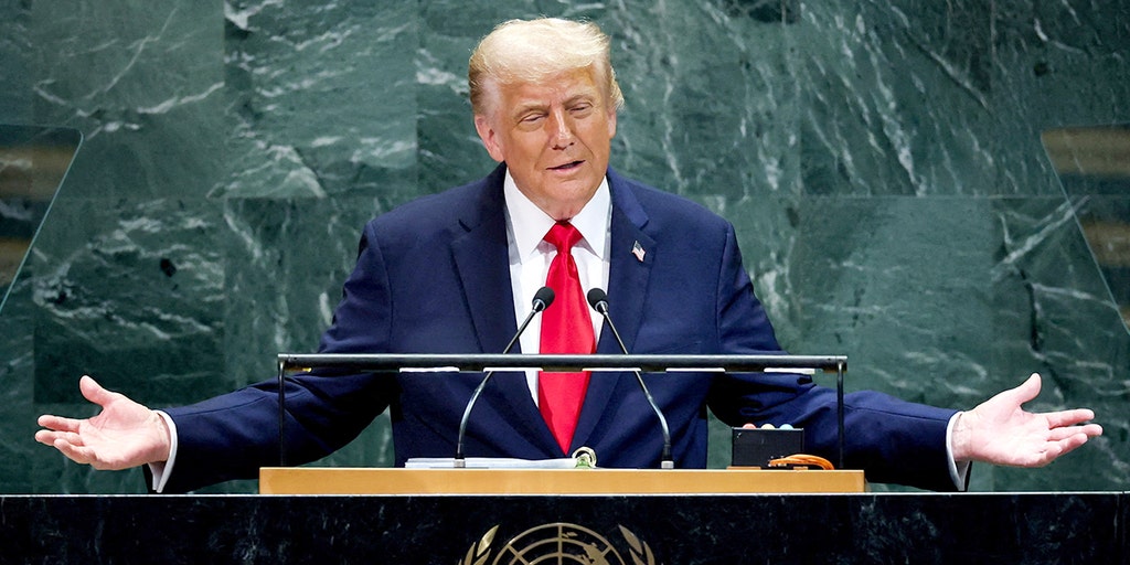 Trump jokes about UN teleprompter, escalator during UN General Assembly speech