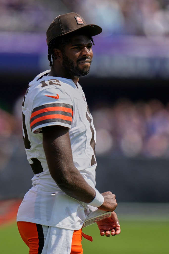 Shedeur Sanders on the sideline