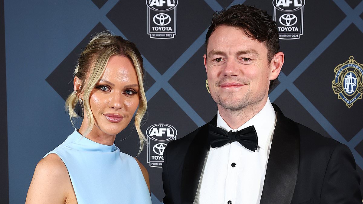 Jules Neale dazzles in daring gown at 2025 Brownlow Medal