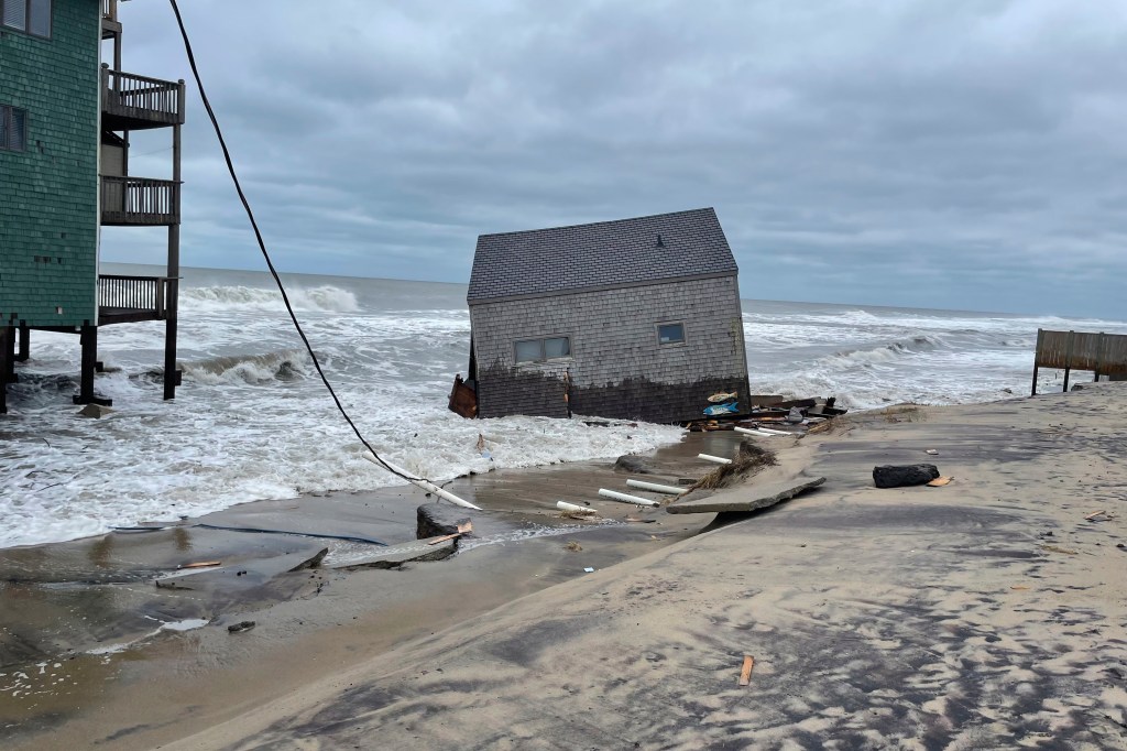 Debris and erosion along North Carolina coast