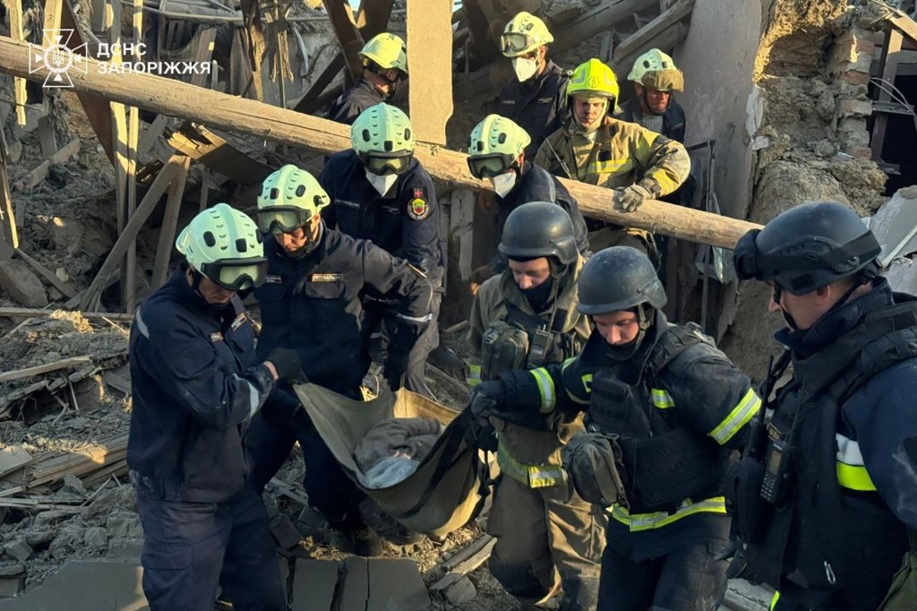 Ukrainian emergency services handout image