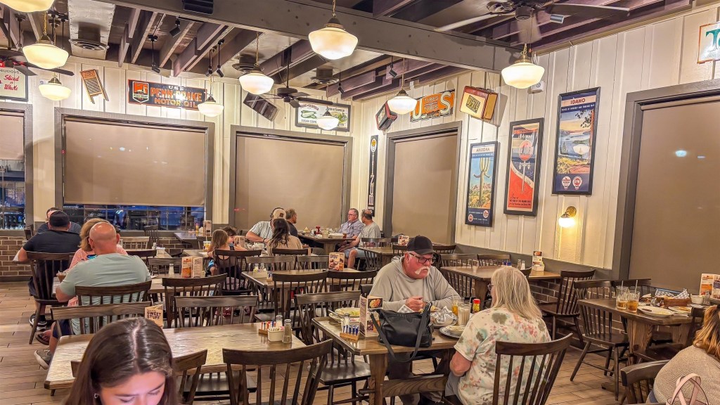 Interior with country-store decor