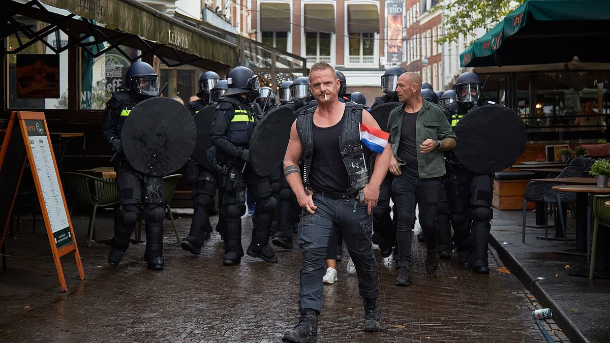 Far-right protest violence outside The Hague as police clash with demonstrators ahead of Dutch election