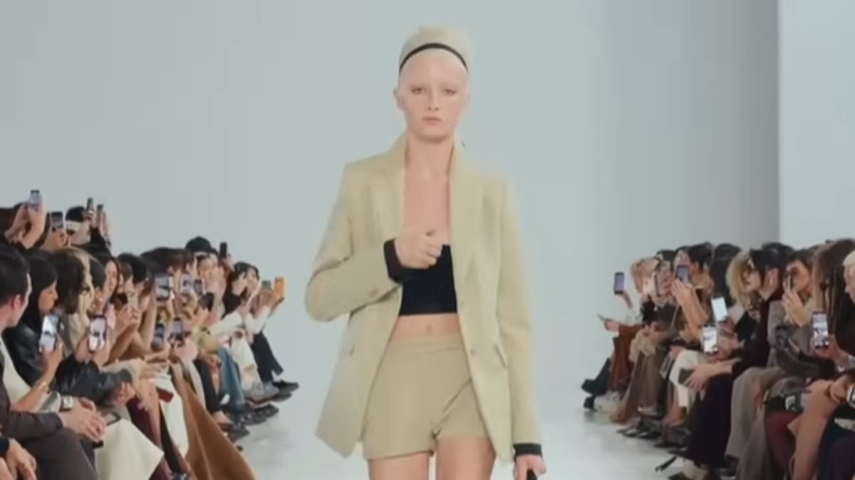 Kai Schreiber recovers from wardrobe malfunction on Milan runway after opening Jason Wu at NYFW