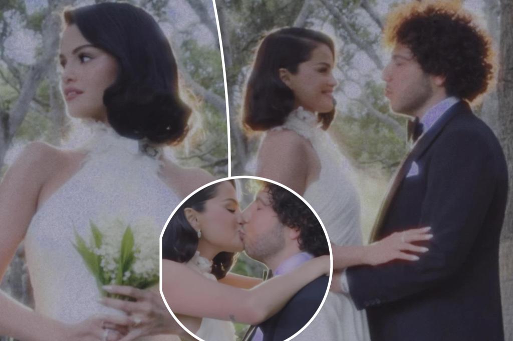 Selena Gomez and Benny Blanco marry in Ralph Lauren wedding dress in Santa Barbara