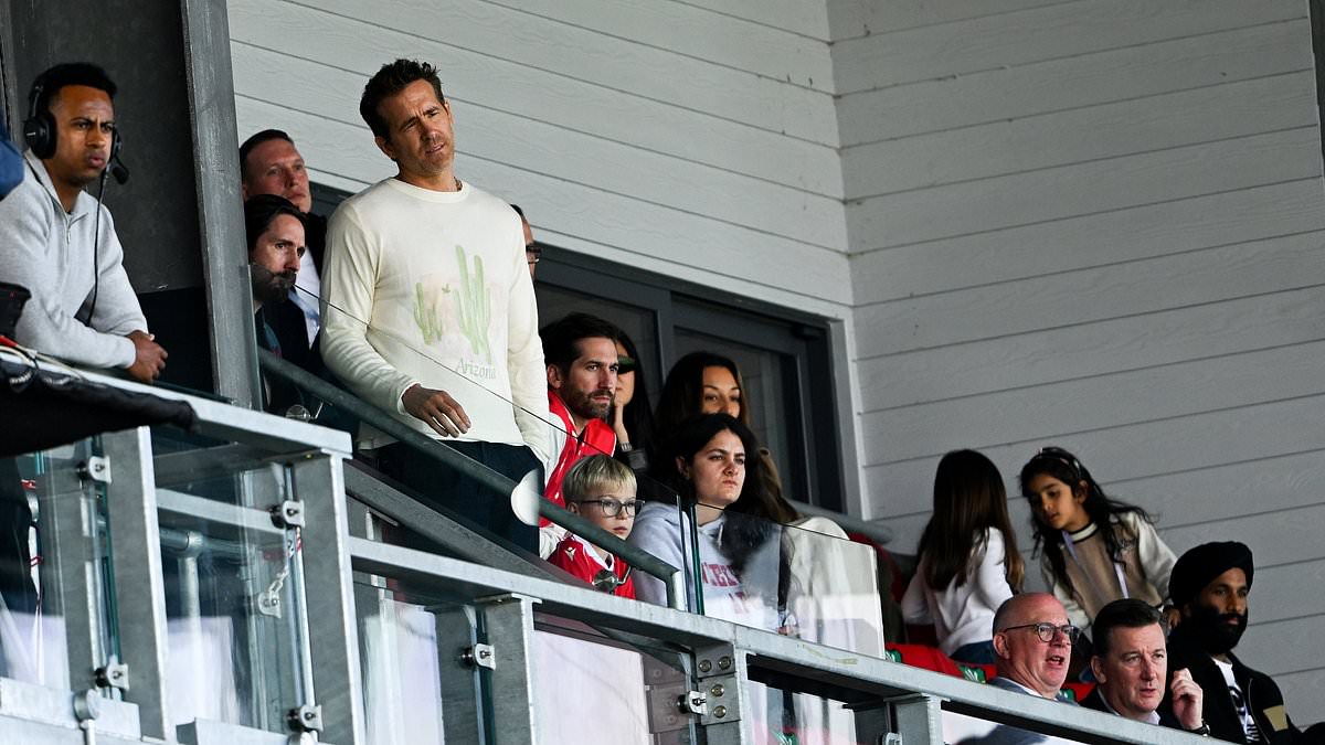 Phil Jones spotted in Wrexham owners' box as club fall to 3-1 defeat by QPR