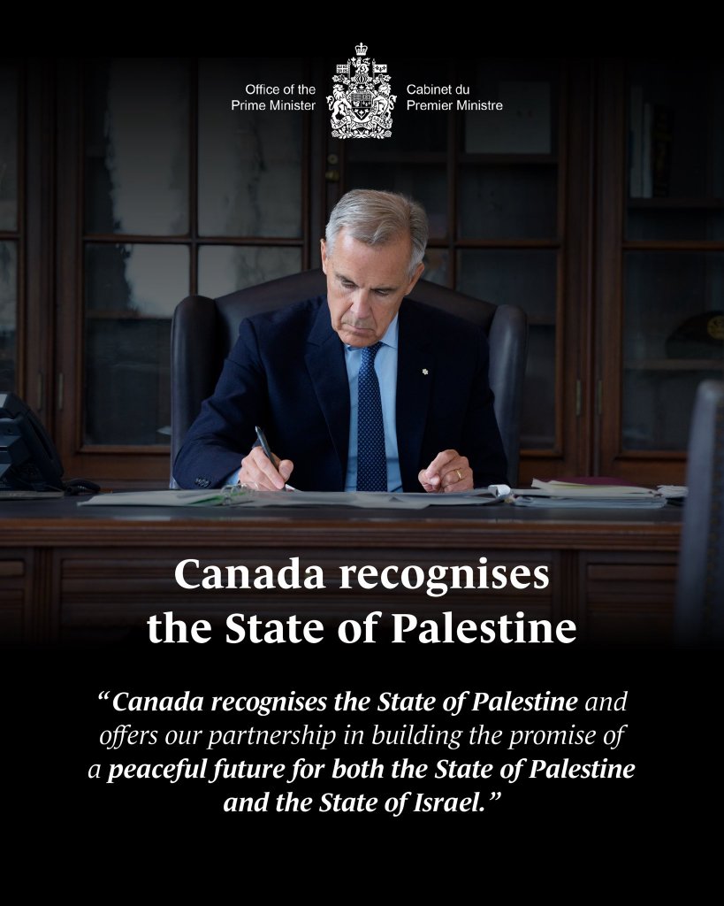 Canada, UK and Australia Recognize Palestine Ahead of UN General Assembly, Signaling Western Push for Two-State Solution