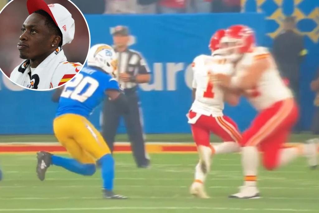 Chiefs’ Xavier Worthy faces possible surgery after dislocated shoulder in season opener