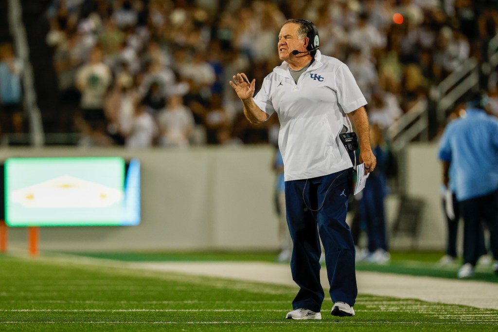 Bill Belichick Gets First College Win as North Carolina Beats Charlotte 20-3