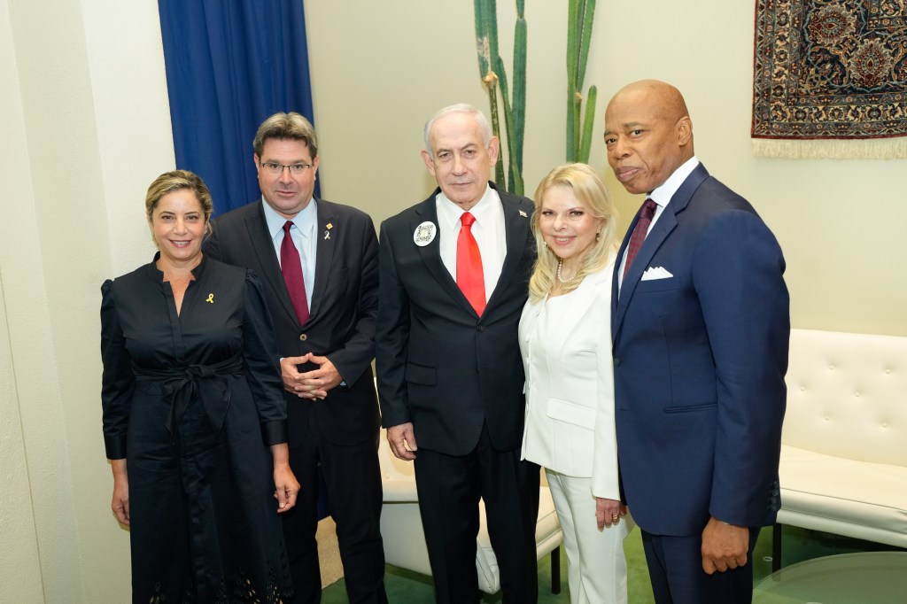 Adams at UNGA press appearance