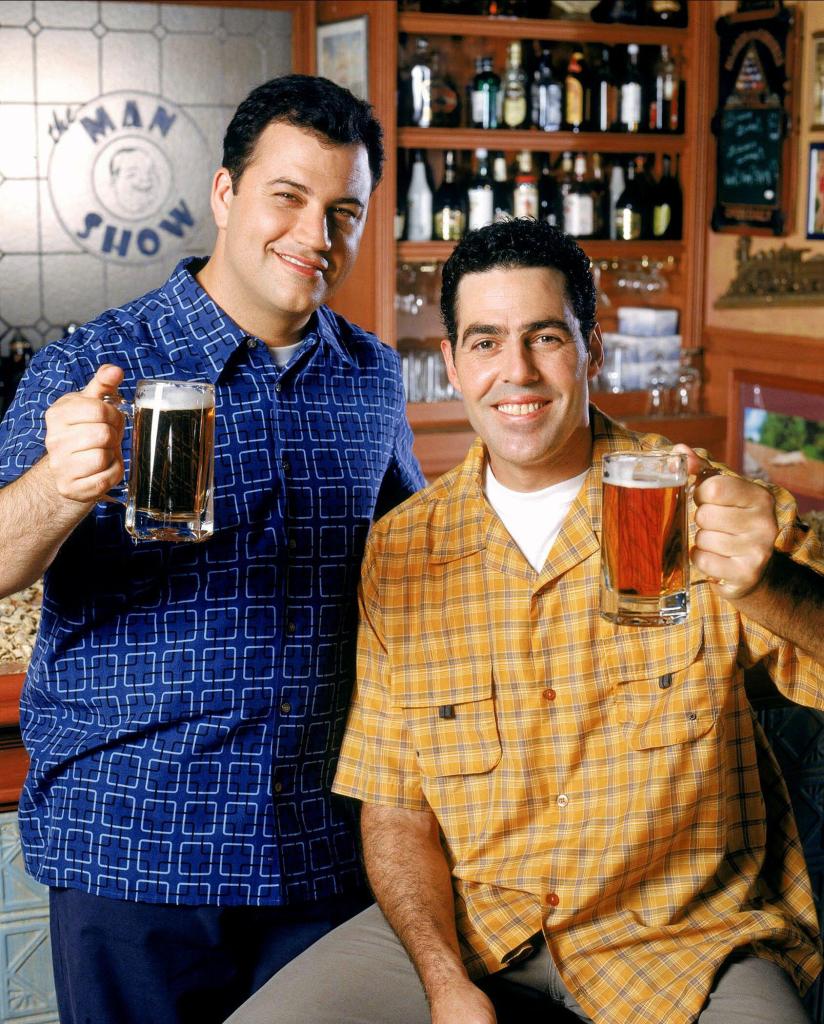 Carolla and Kimmel on The Man Show