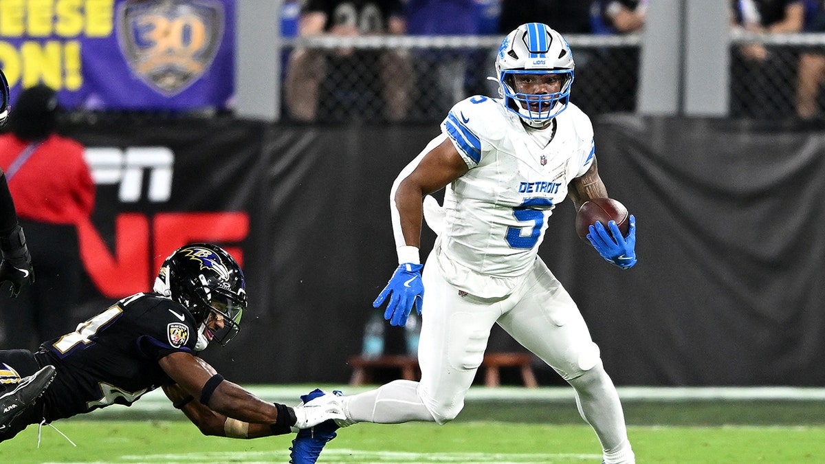 David Montgomery runs