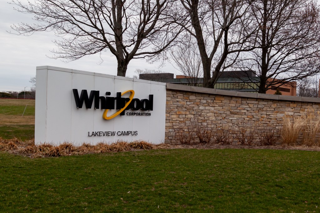 Appliances in a warehouse