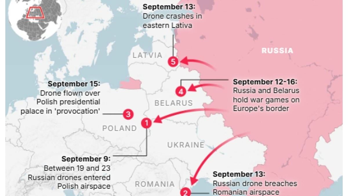 Experts Say NATO Must Respond After Russian Drone Incursions into Eastern Europe