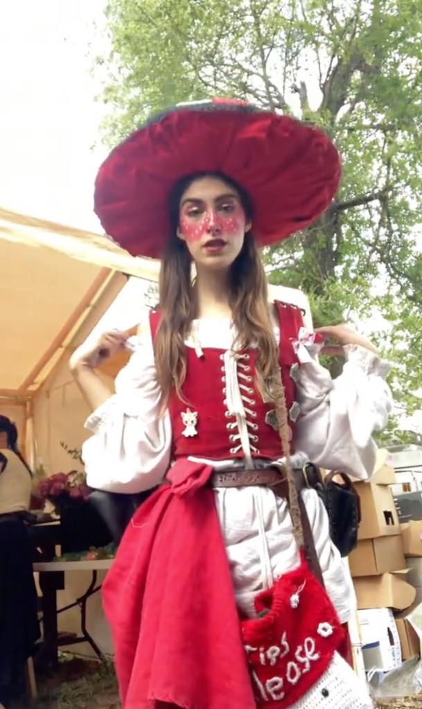 Mushroom Rosie at a Renaissance Faire