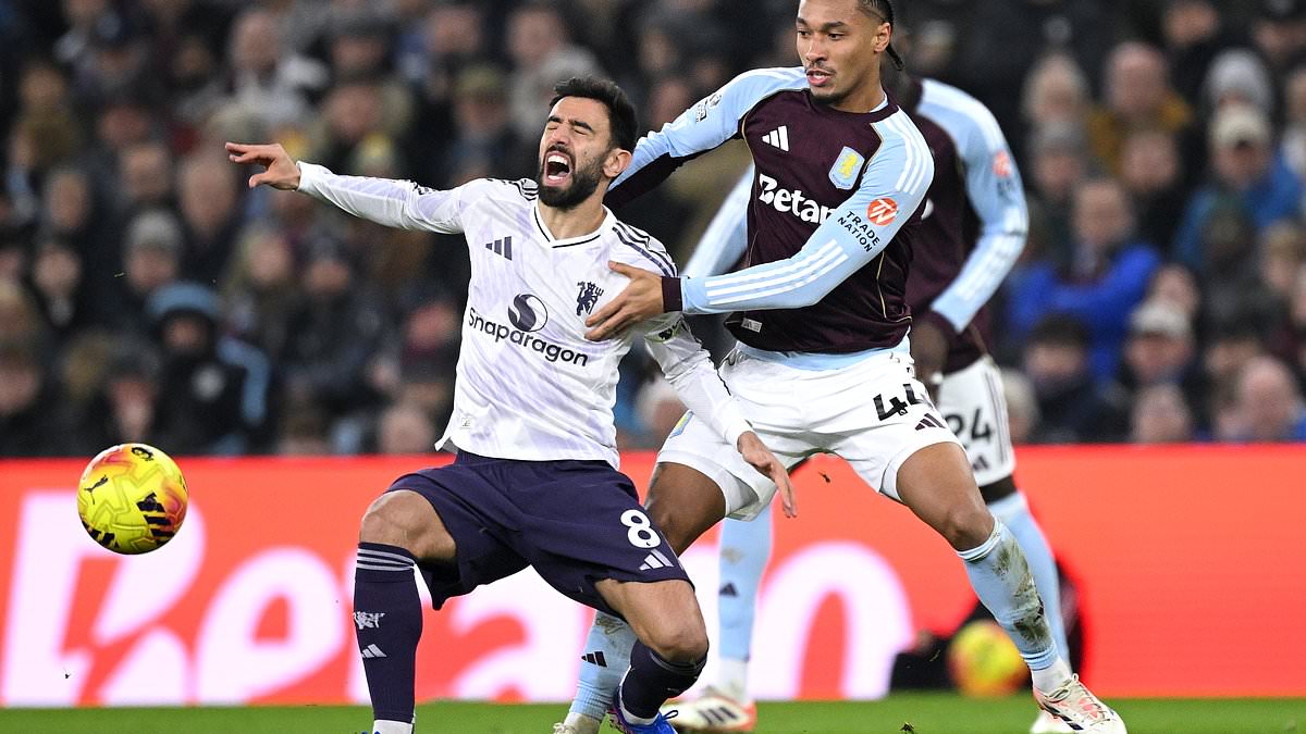 Aston Villa 1-1 Manchester United at halftime after Rogers stunner and Cunha reply
