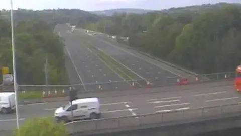 Traffic disruption on M5