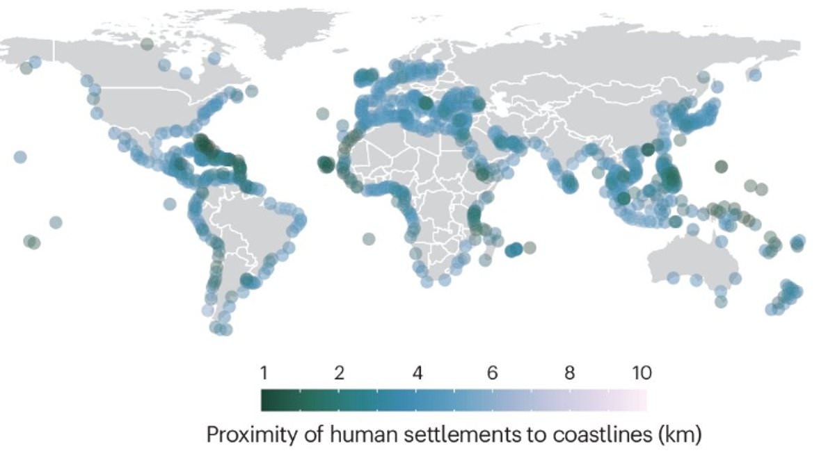 Study finds more than half of the world's coastal settlements retreating inland