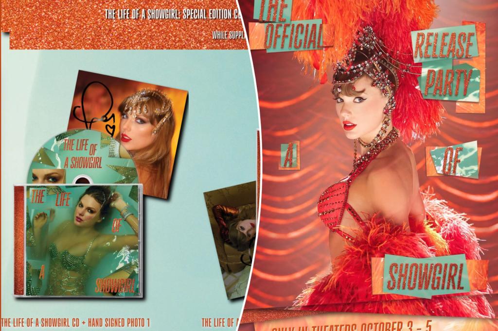 Taylor Swift to release hand-signed 'Life of a Showgirl' CDs ahead of album drop