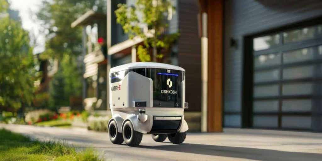 Oshkosh Debuts HARR-E, an Uber‑style Autonomous Trash Robot for Planned Communities