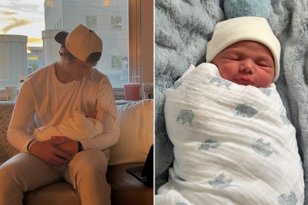 Vikings’ J.J. McCarthy and fiancée Katya Kuropas welcome baby boy