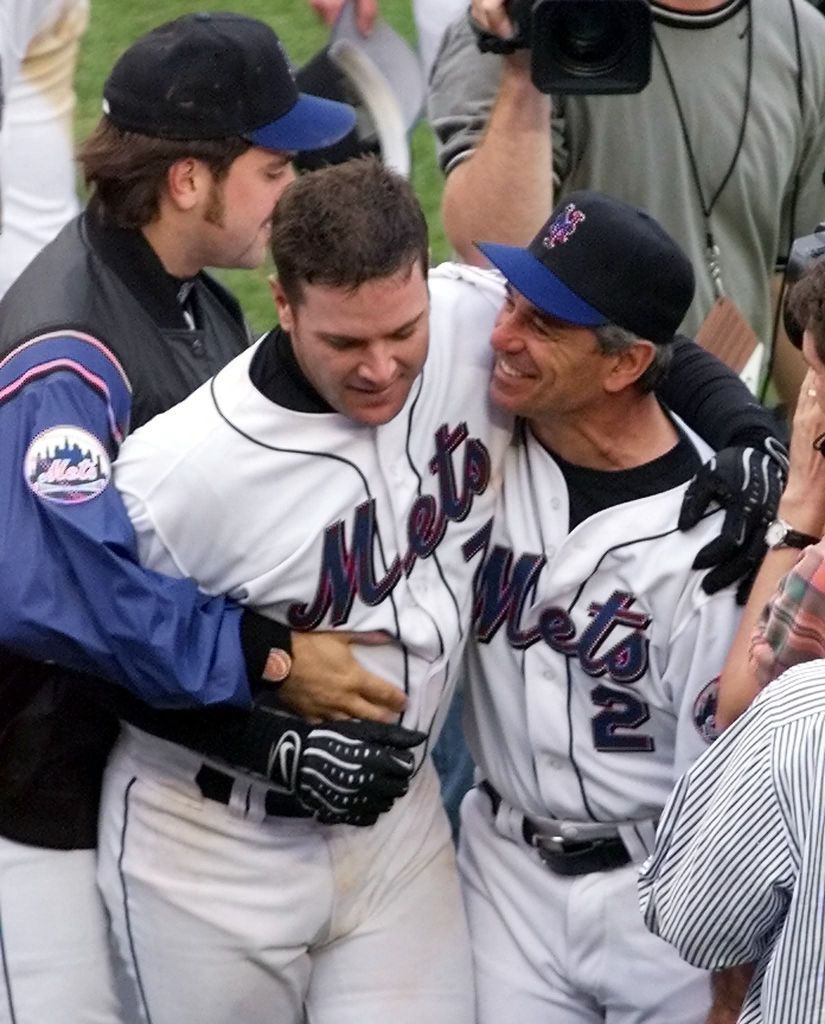 Alfonzo, Ordoñez and Valentine at Citi Field