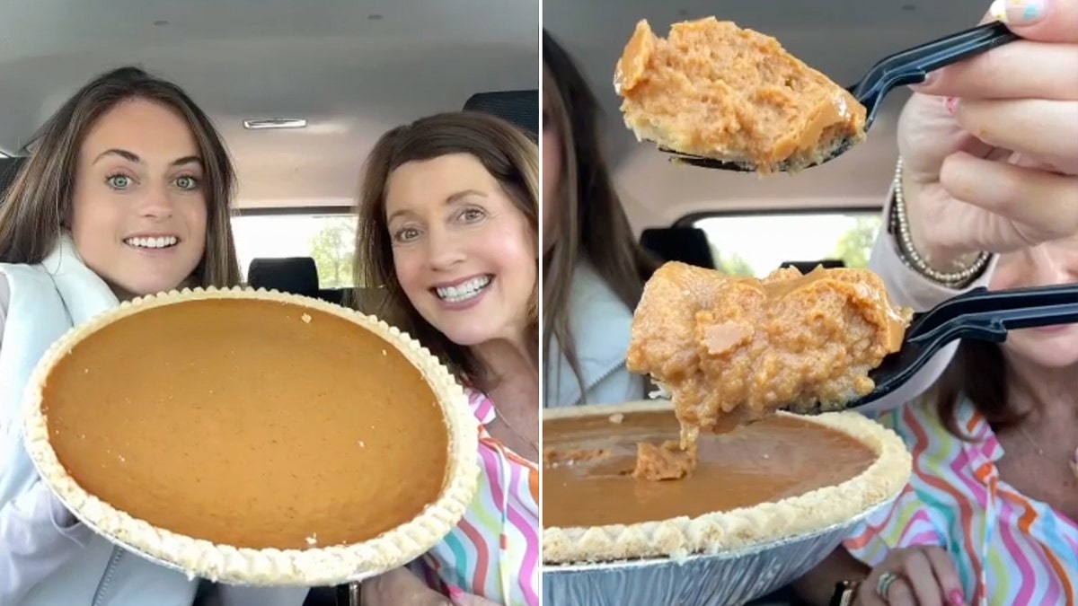 Costco pumpkin pie content creator and mom