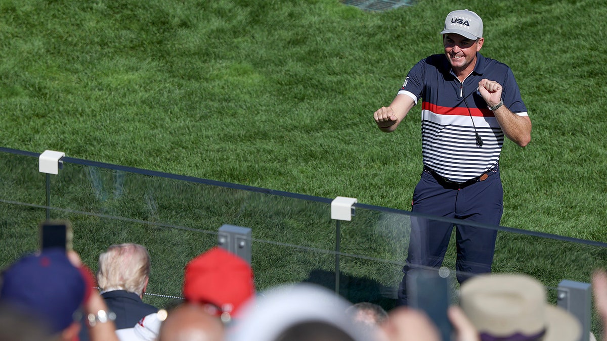 Keegan Bradley Trump Dance at Ryder Cup