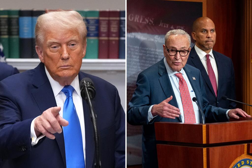 Trump to Meet Schumer, Jeffries Over Looming Government Shutdown