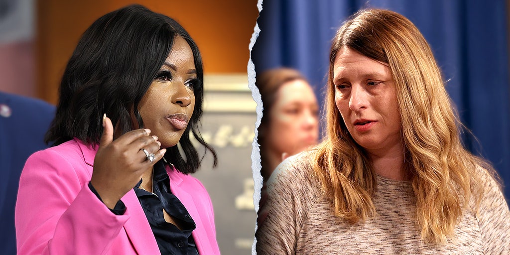 Rep. Crockett with message at hearing