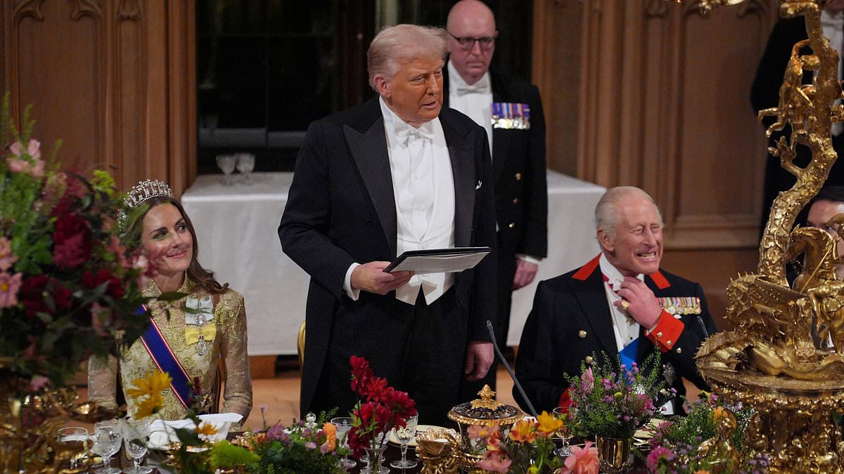 Furious behind-the-scenes row at Trump's Windsor Castle state dinner