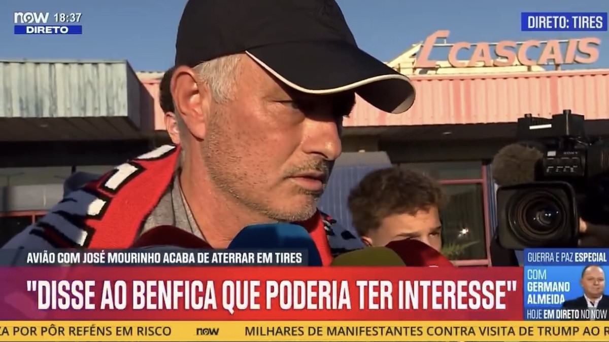 Mourinho arrives in Benfica as talks advance