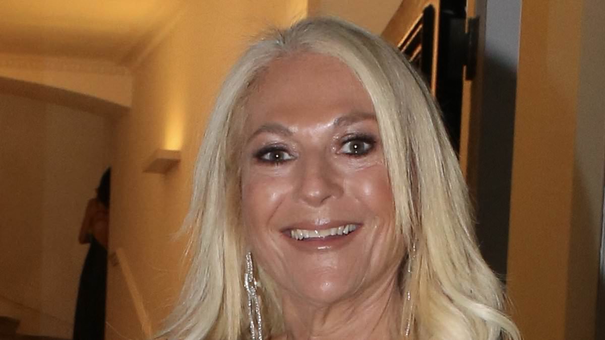 Vanessa Feltz dazzles in leather at Elizabeth Day book launch with Trinny Woodall