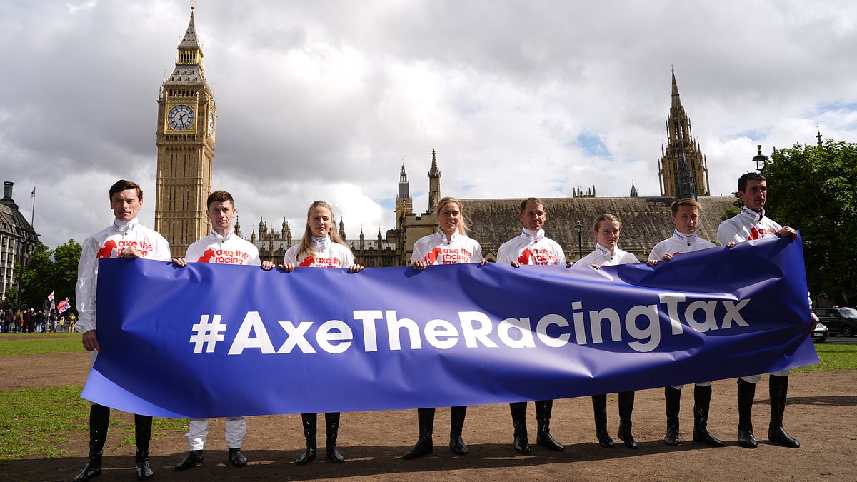 Horse racing leaders rally in Westminster to oppose proposed betting tax rise