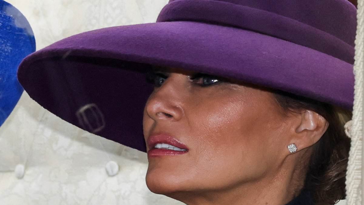 Melania Trump's purple hat seen as nod to Queen Elizabeth II during UK state visit