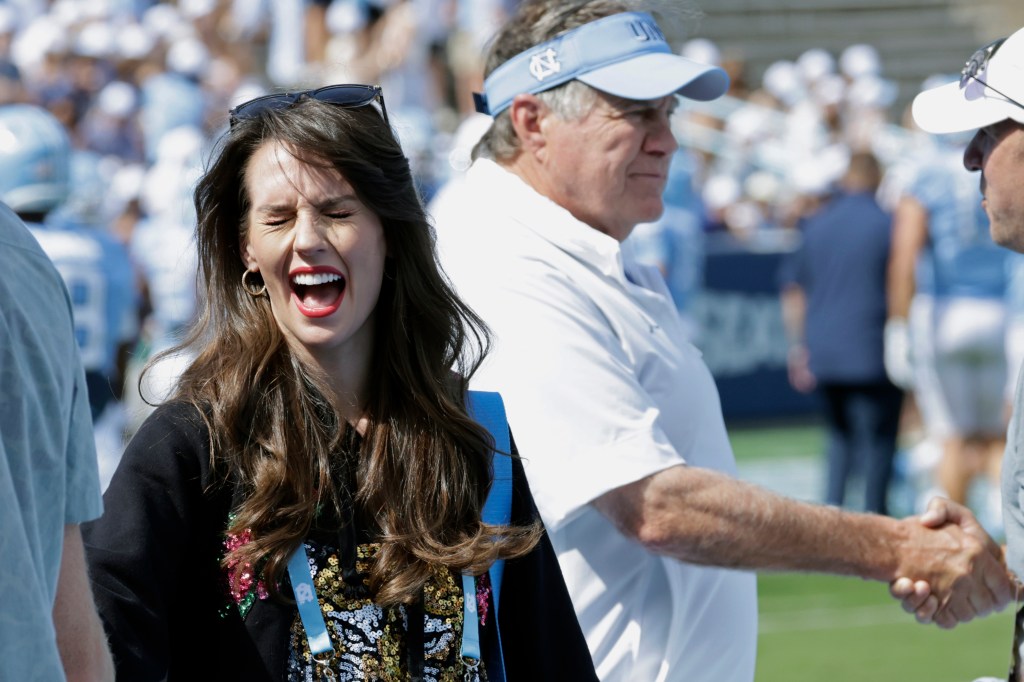 Belichick during UNC's dominant win over Richmond