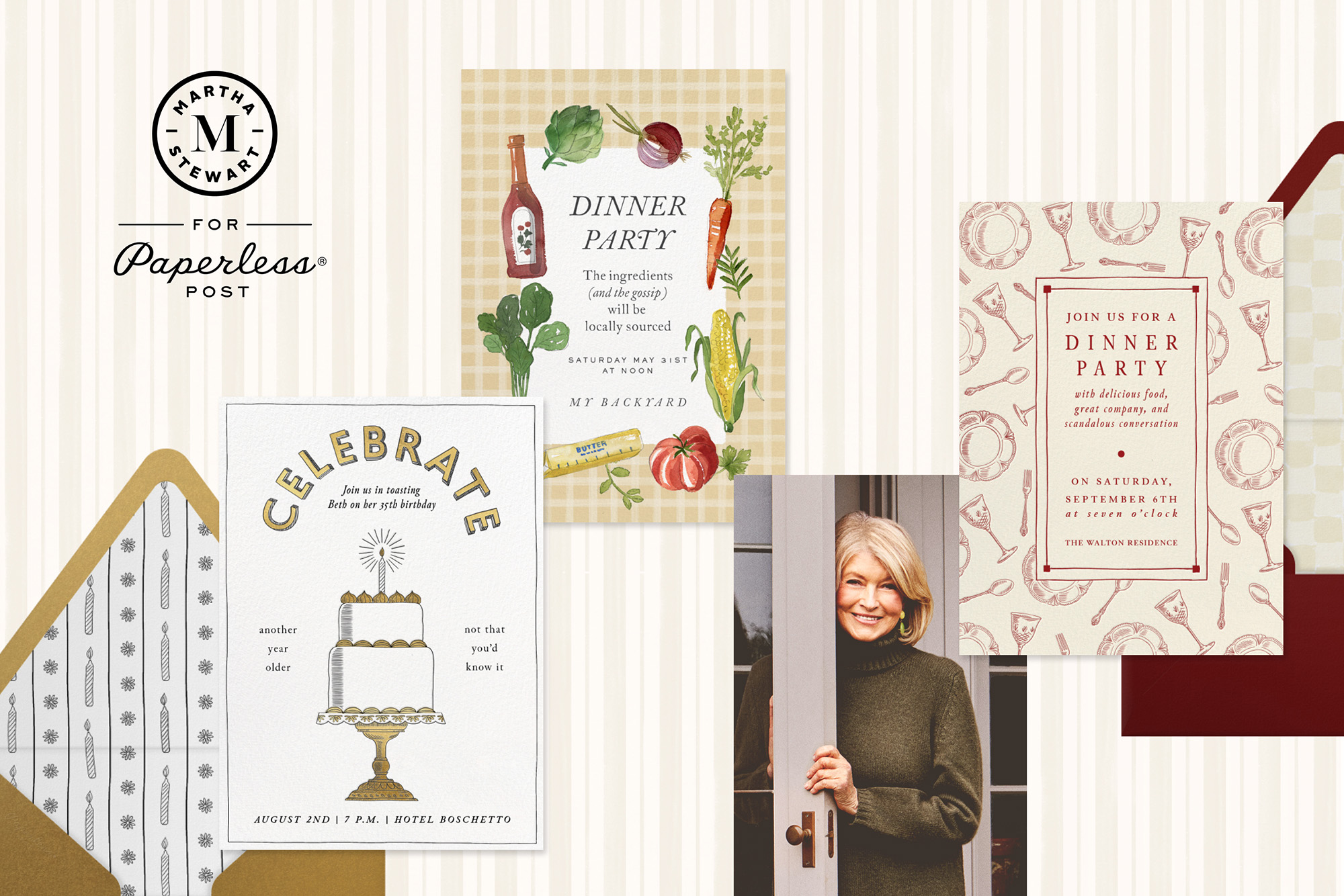 Martha Stewart paperless post invitation suite