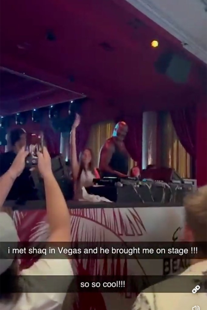 Sophie Rain onstage with Shaq