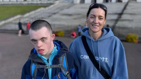 Parents protest at Stormont over shortages in special educational needs services
