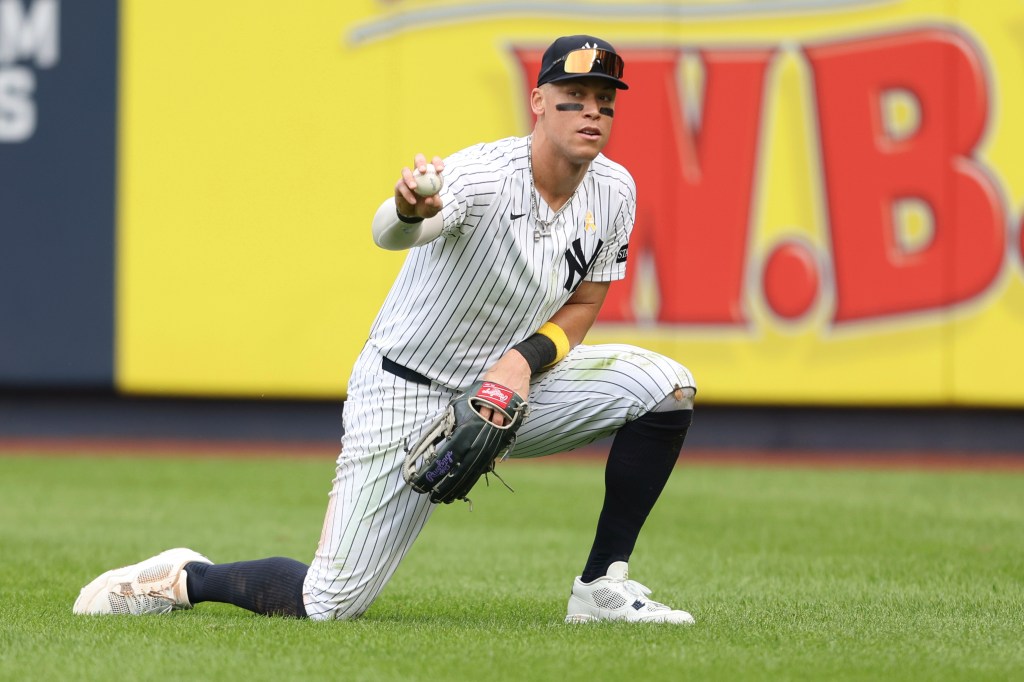 Aaron Judge’s Arm Still Hampered by Elbow Strain as Yankees Hold Off Blue Jays