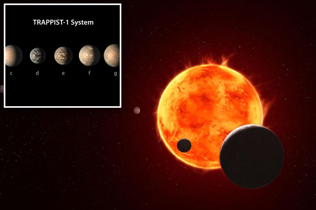 Illustration of exoplanet TRAPPIST-1e